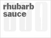 recipe for rhubarb sauce