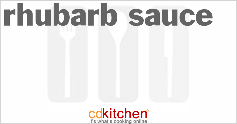 Rhubarb Sauce - CDKitchen.com