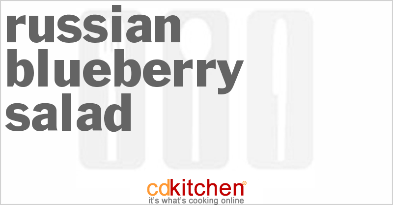 Russian Blueberry Salad - CDKitchen.com