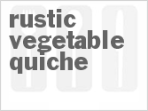 recipe for rustic vegetable quiche