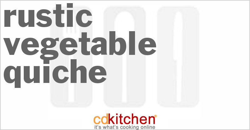 Rustic Vegetable Quiche - CDKitchen.com