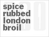 recipe for spice-rubbed london broil
