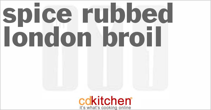 Spice-Rubbed London Broil - CDKitchen.com