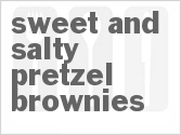 recipe for sweet and salty pretzel brownies
