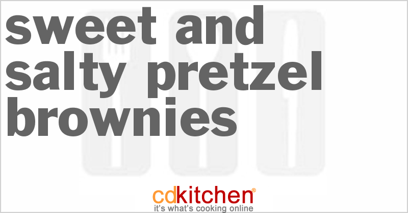 Sweet And Salty Pretzel Brownies - CDKitchen.com