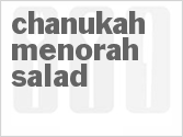 Chanukah Menorah Salad