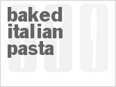 recipe for baked italian pasta
