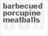 recipe for barbecued porcupine meatballs