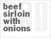 recipe for beef sirloin with onions