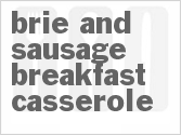 recipe for brie and sausage breakfast casserole