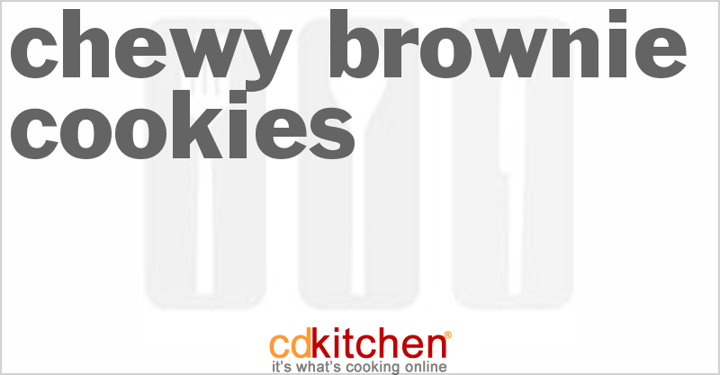 Chewy Brownie Cookies - CDKitchen.com