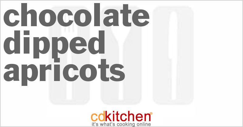 Chocolate-Dipped Apricots - CDKitchen.com