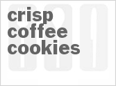 recipe for crisp coffee cookies