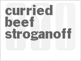 recipe for curried beef stroganoff