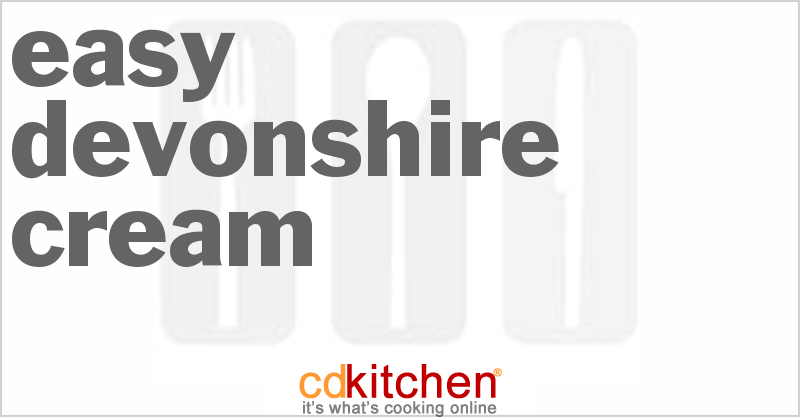 Easy Devonshire Cream Recipe | CDKitchen.com