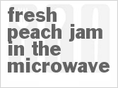 recipe for fresh peach jam in the microwave