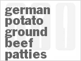recipe for german potato ground beef patties