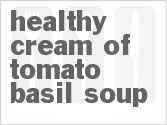 recipe for healthy cream of tomato-basil soup