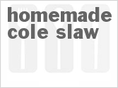 recipe for homemade cole slaw