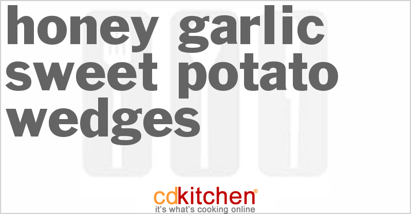 Honey-Garlic Sweet Potato Wedges - CDKitchen.com