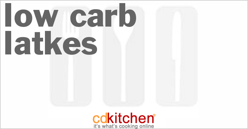 Low-Carb Latkes - CDKitchen.com