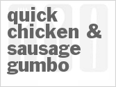 recipe for quick & easy chicken & sausage gumbo