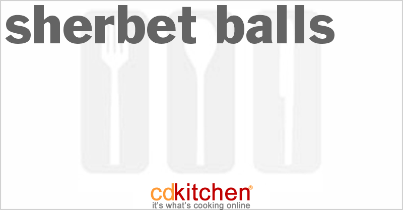 Sherbet Balls - CDKitchen.com