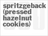 recipe for spritzgeback (pressed hazelnut cookies)