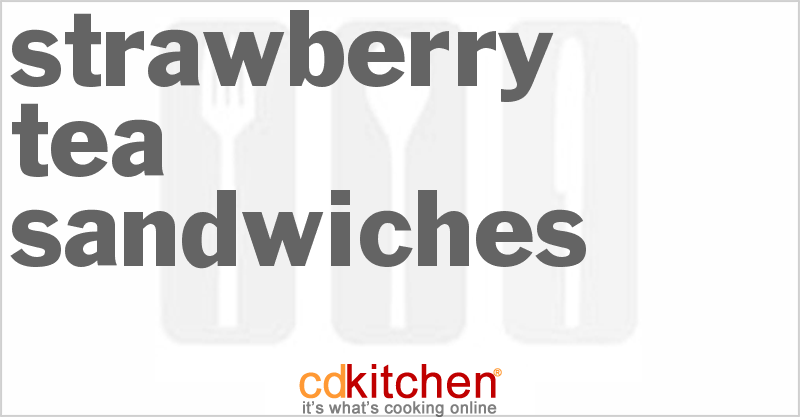 Strawberry Tea Sandwiches - CDKitchen.com