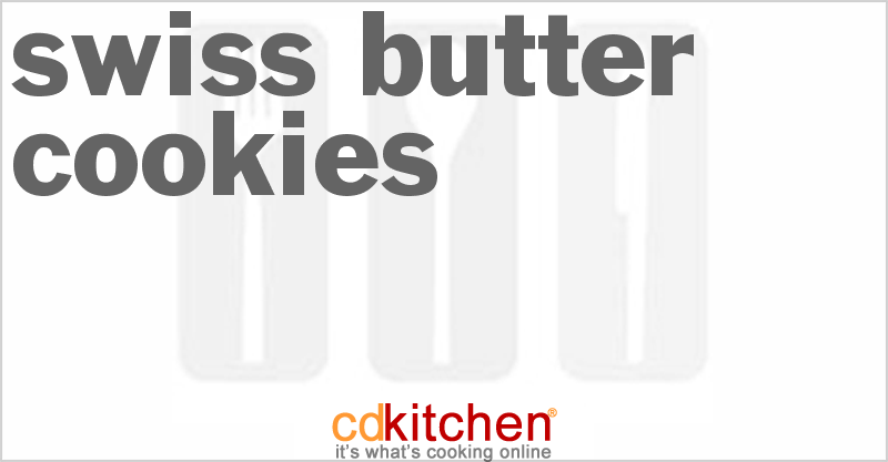 Swiss Butter Cookies - CDKitchen.com
