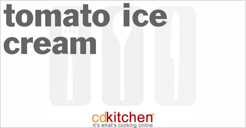 Tomato Ice Cream - CDKitchen.com
