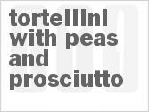 recipe for tortellini with peas and prosciutto