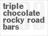 recipe for triple chocolate rocky road bars