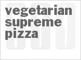 recipe for vegetarian supreme pizza