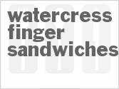 recipe for watercress finger sandwiches