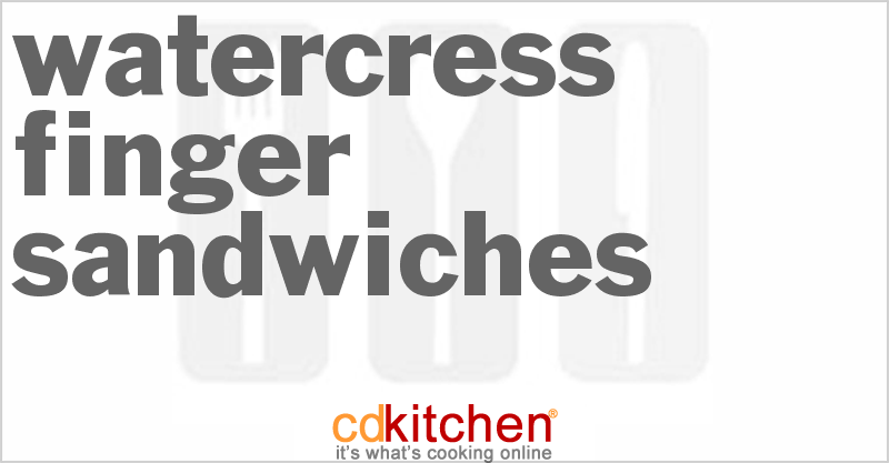 Watercress Finger Sandwiches - CDKitchen.com