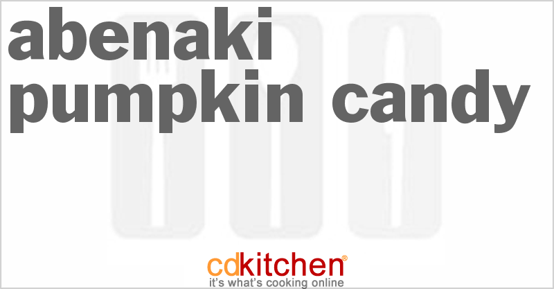 Abenaki Pumpkin Candy - CDKitchen.com