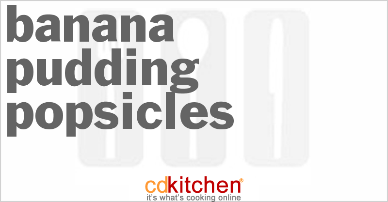 Banana Pudding Popsicles - CDKitchen.com