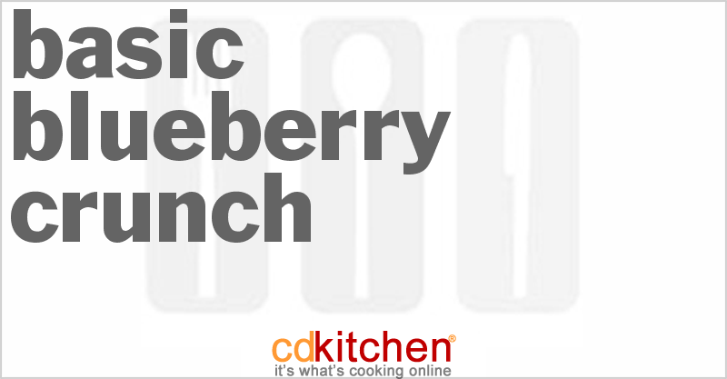 Basic Blueberry Crunch - CDKitchen.com