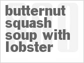 recipe for butternut squash soup with lobster