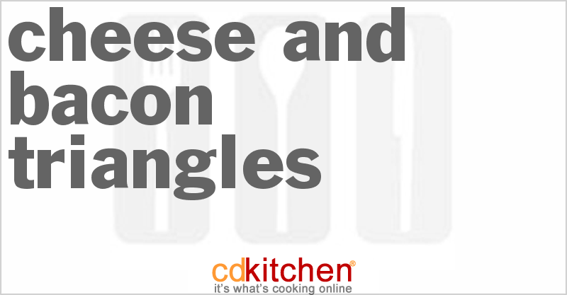 Cheese and Bacon Triangles - CDKitchen.com