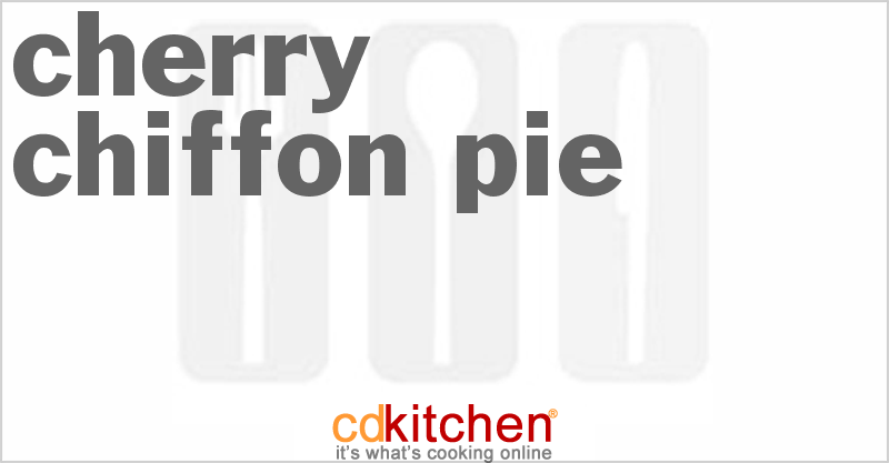 Cherry Chiffon Pie - CDKitchen.com