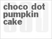 recipe for choco-dot pumpkin cake