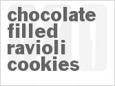 recipe for chocolate-filled ravioli cookies