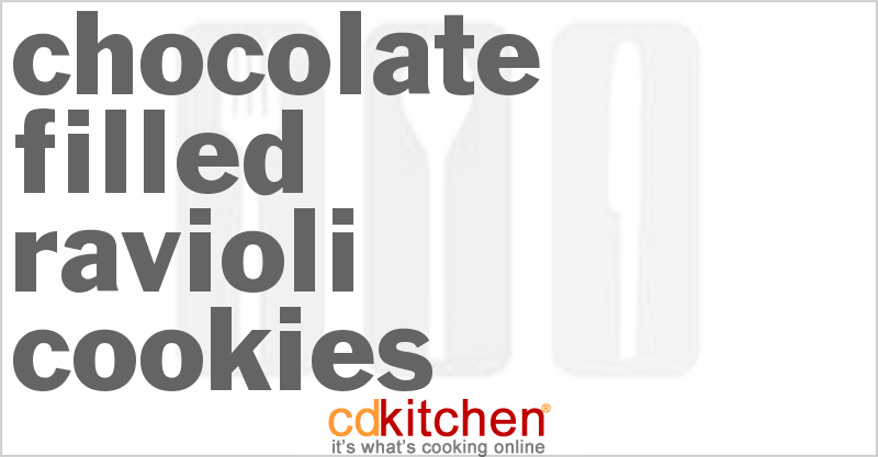 Chocolate-Filled Ravioli Cookies - CDKitchen.com