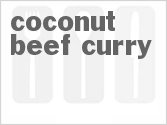 recipe for coconut beef curry