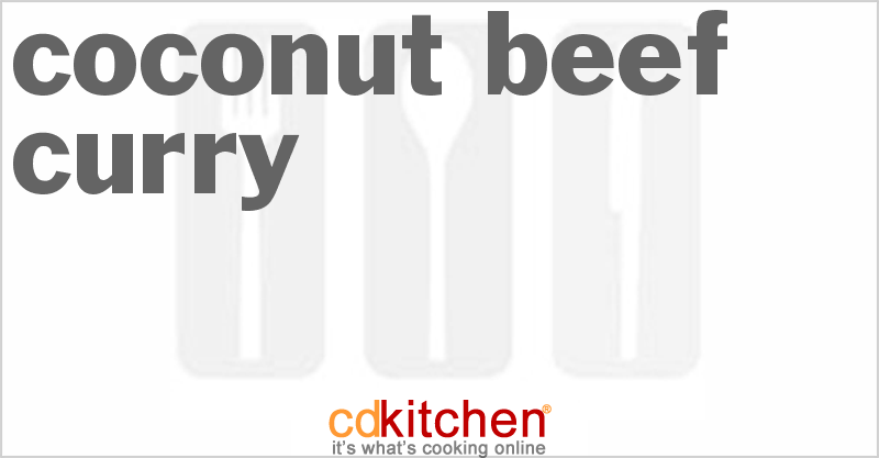 Coconut Beef Curry - CDKitchen.com