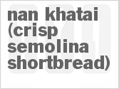 recipe for crisp semolina shortbread (nan khatai)