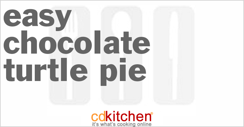 Easy Chocolate Turtle Pie - CDKitchen.com