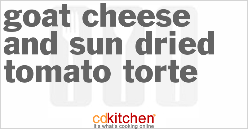 Goat Cheese and Sun-Dried Tomato Torte - CDKitchen.com